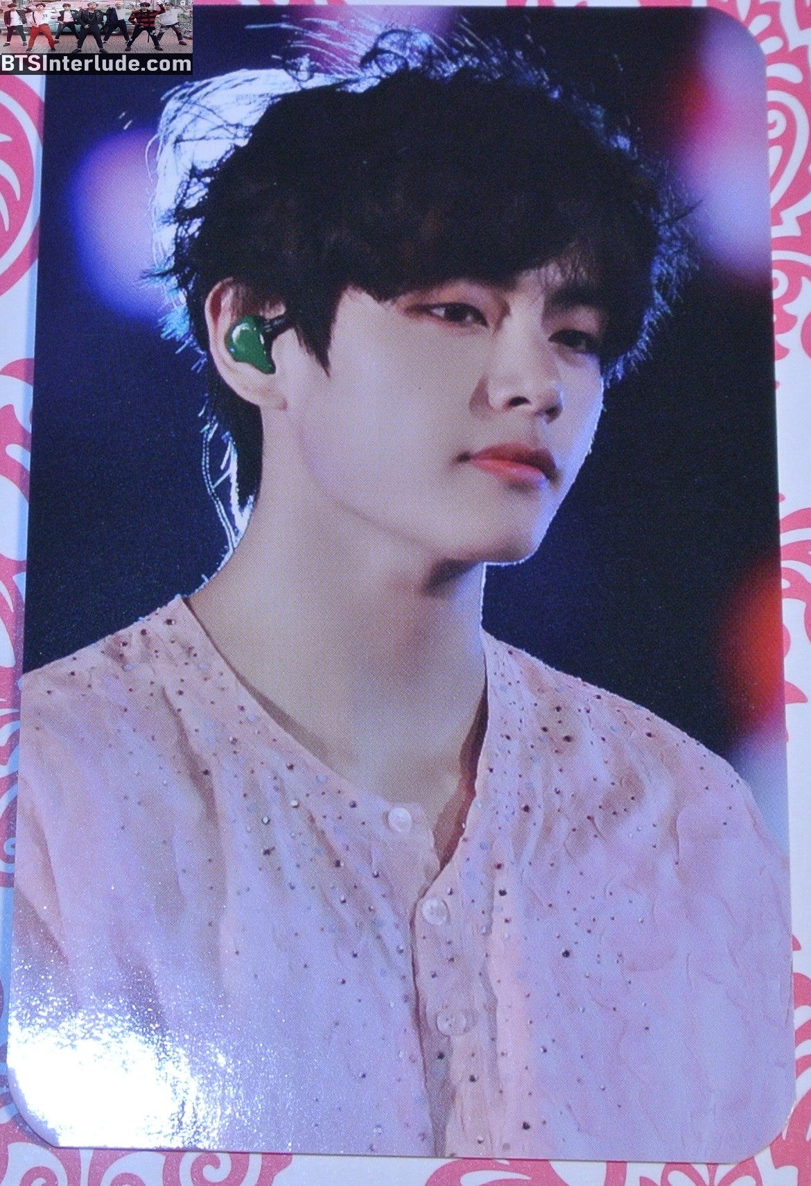BTS PHOTOCARD FANSITE V KIM TAEHYUNG 김태형 2019 RIYADH PINK RULER V FANSITE WHEN I SEE U PHOTO CARD