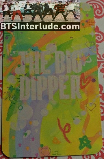 BTS PHOTOCARD FANSITE V KIM TAEHYUNG 김태형 THE BIG DIPPER FANSITE BLOND HAIR PHOTO CARD