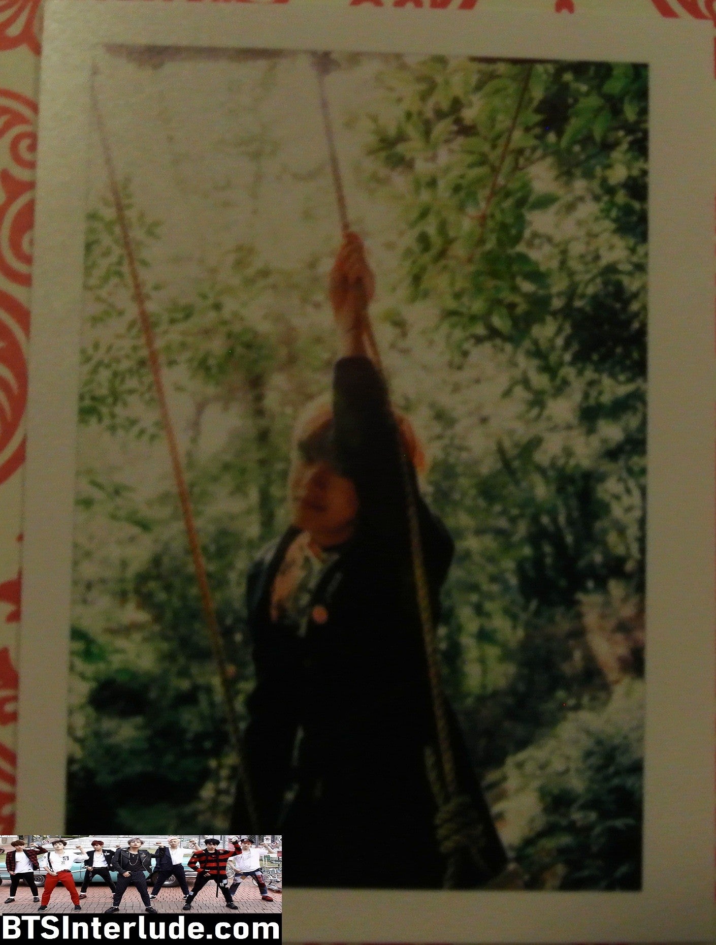 BTS PHOTOCARD FANSITE V KIM TAEHYUNG 김태형 YOU NEVER WALK ALONE SWING PHOTO CARD PC