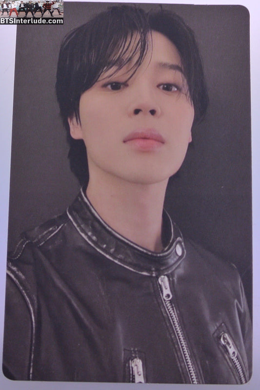 BTS PHOTOCARD OFFICIAL PARK JIMIN 박지민 FACE SOLO BLACK JACKET PHOTO CARD PC OFFICIAL MERCHANDISE