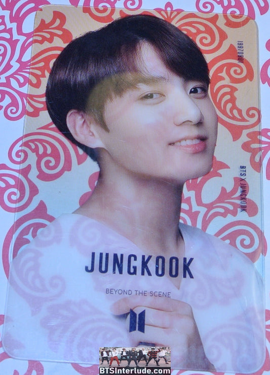 BTS PHOTOCARD JEON JUNGKOOK CLEAR BEYOND THE SCENE FANSITE PC PHOTO CARD