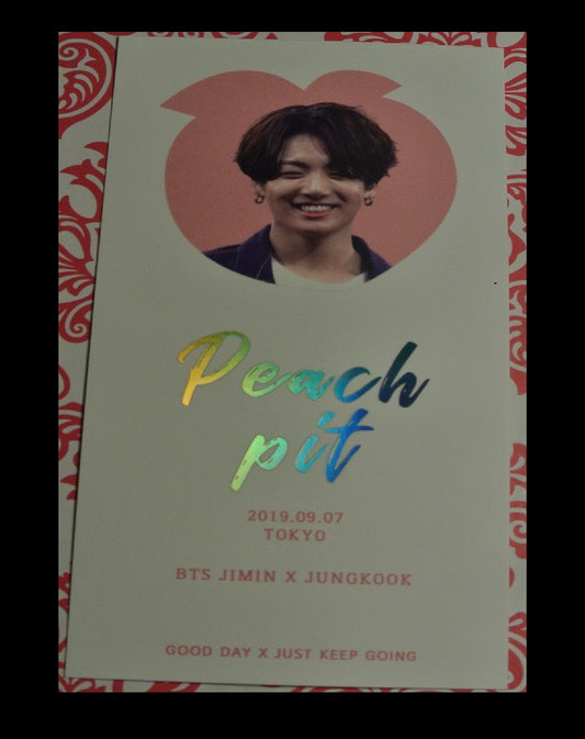 BTS PHOTOCARD JEON JUNGKOOK PEACH PIT EXHIBITION GOOD DAY  FANSITE PC PHOTO CARD