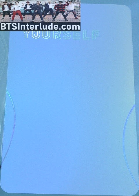 BTS PHOTOCARD OFFICIAL J-HOPE JUNG HOSEOK 정호석 LOVE YOURSELF ANSWER LY VER L OFFICIAL MERCHANDISE