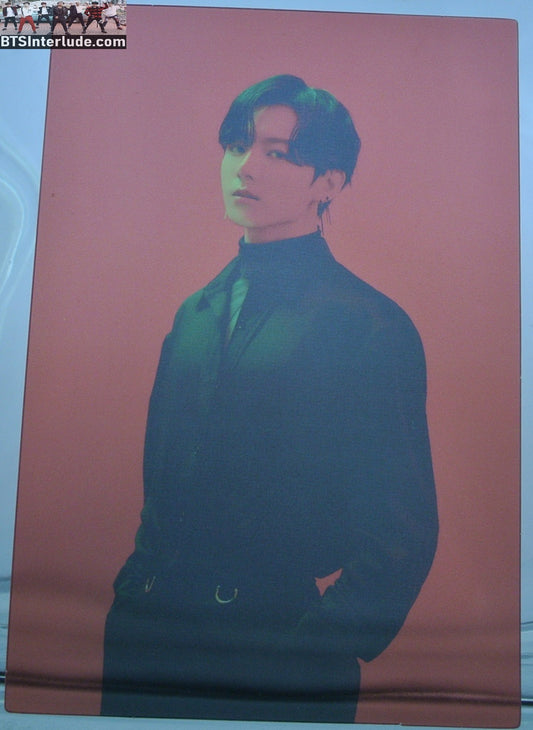 BTS PHOTOCARD OFFICIAL JEON JUNGKOOK 전정국 MAP OF THE SOUL ON:E BOOK CLUE VERSION MOTS RED CLEAR 2021 PHOTO CARD PC OFFICIAL MERCHANDISE
