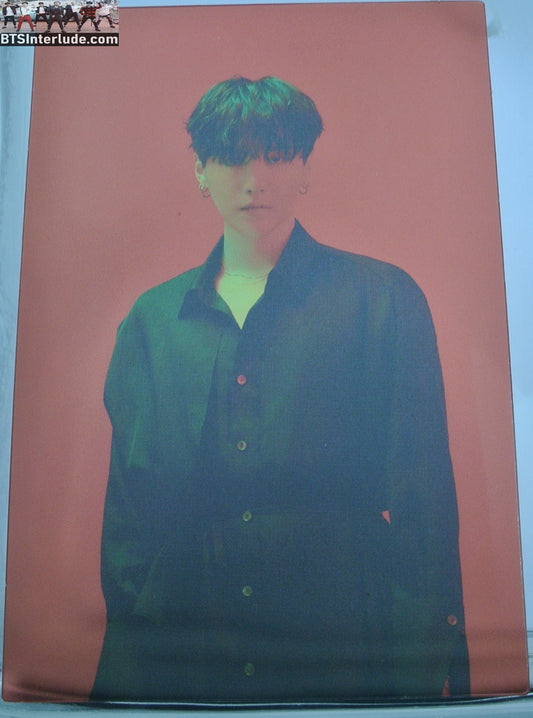 BTS PHOTOCARD OFFICIAL SUGA MIN YOONGI  민윤기 MAP OF THE SOUL ON:E BOOK CLUE VERSION MOTS RED CLEAR 2021 PHOTO CARD PC OFFICIAL MERCHANDISE