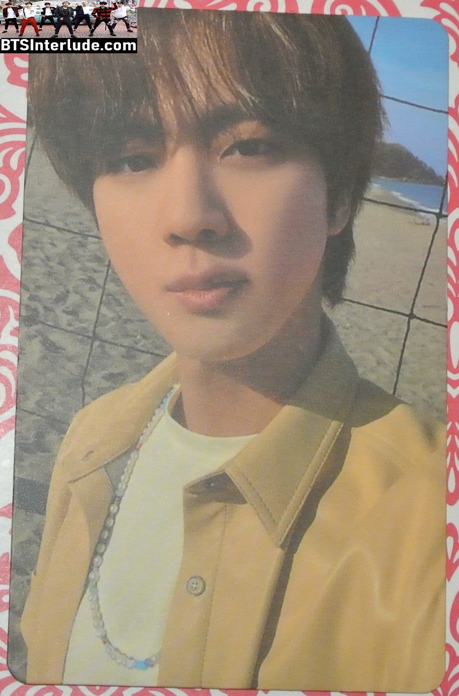BTS PHOTOCARD OFFICIAL JIN KIM SEOKJIN 김석진 BUTTER PEACHES PHOTO CARD PC OFFICIAL MERCHANDISE