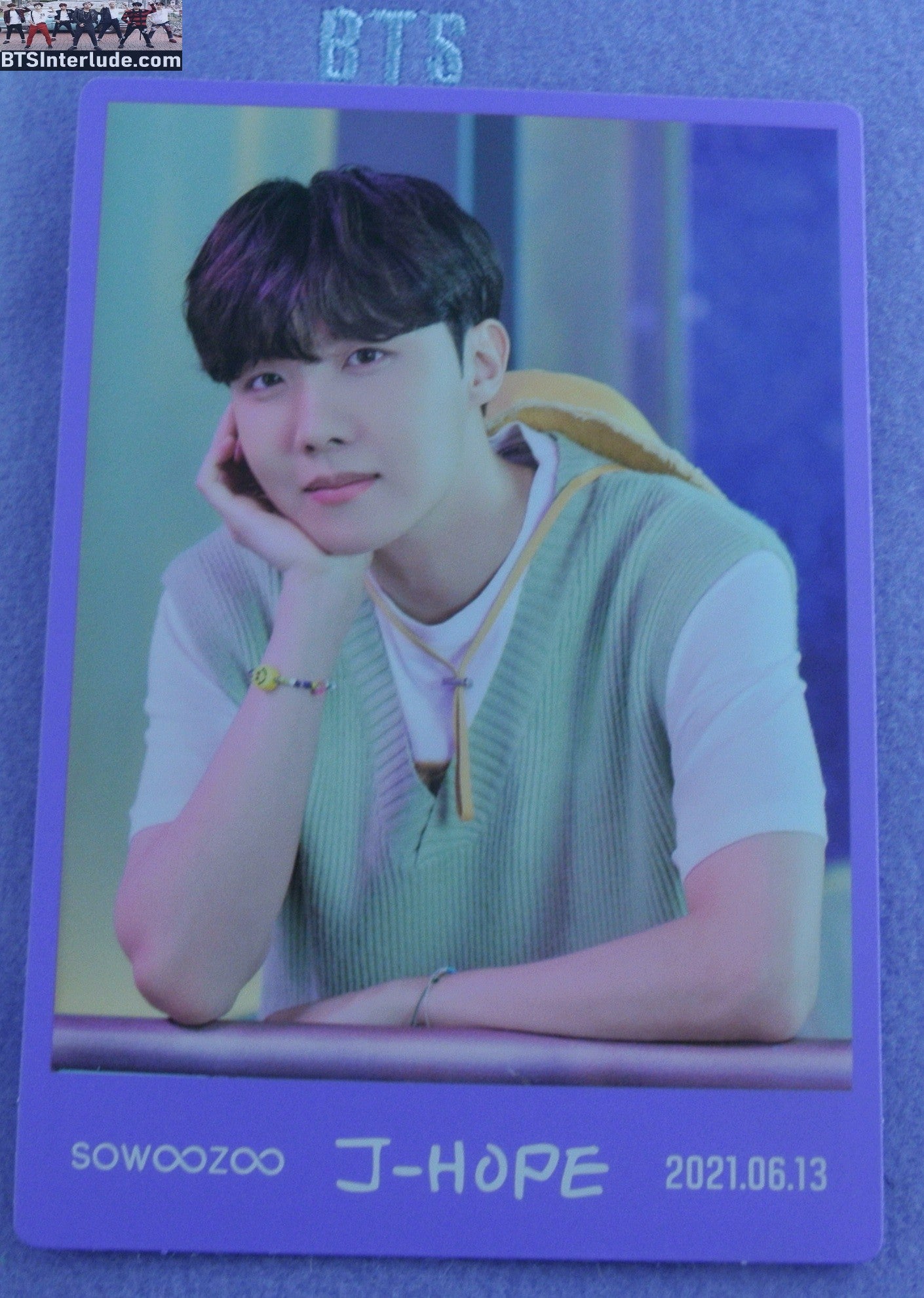 BTS PHOTOCARD OFFICIAL J-HOPE JUNG HOSEOK 정호석 SOWOOZOO MUSTER #1 OF 8 SPECIAL MESSAGE PHOTO CARD PC NEW OFFICIAL MERCHANDISE