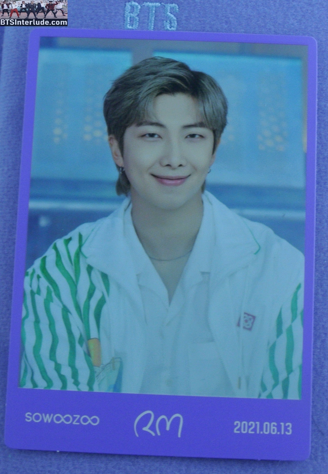 BTS PHOTOCARD OFFICIAL RM KIM NAMJOON 김남준 SOWOOZOO MUSTER #1 OF 8 SPECIAL MESSAGE CARD PHOTO CARD PC OFFICIAL MERCHANDISE