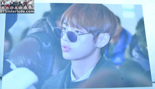 BTS PHOTOCARD FANSITE V KIM TAEHYUNG 김태형 SUNGLASSES AIRPORT FASHION 010DO FANSITE PHOTO CARD