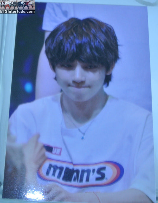 BTS PHOTOCARD FANSITE V KIM TAEHYUNG 김태형 FANSIGN MANNS SHIRT DEAR MY HEART FANSITE PHOTO CARD