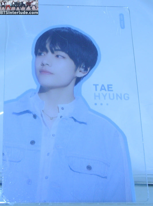 BTS PHOTOCARD FANSITE V KIM TAEHYUNG 김태형 CLEAR DENIM JACKET FRESH FANSITE PHOTO CARD