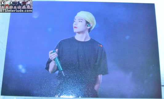 BTS PHOTOCARD FANSITE V KIM TAEHYUNG 김태형 YELLOW BERET NUNA V FANSITE PHOTO CARD