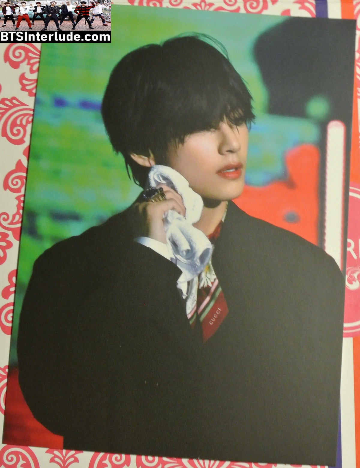 BTS PHOTO FANSITE V KIM TAEHYUNG 김태형 2019 LOTTE CONCERT TOWEL WINTER STRAWVERRY FANSITE