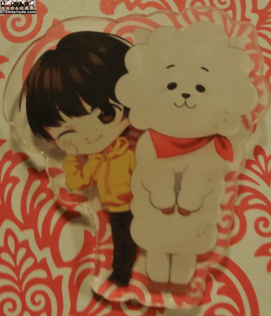 BTS PIN ACRYLIC JIN KIM SEOKJIN 김석진 BT21 RJ CLEAR BADGE BUTTON