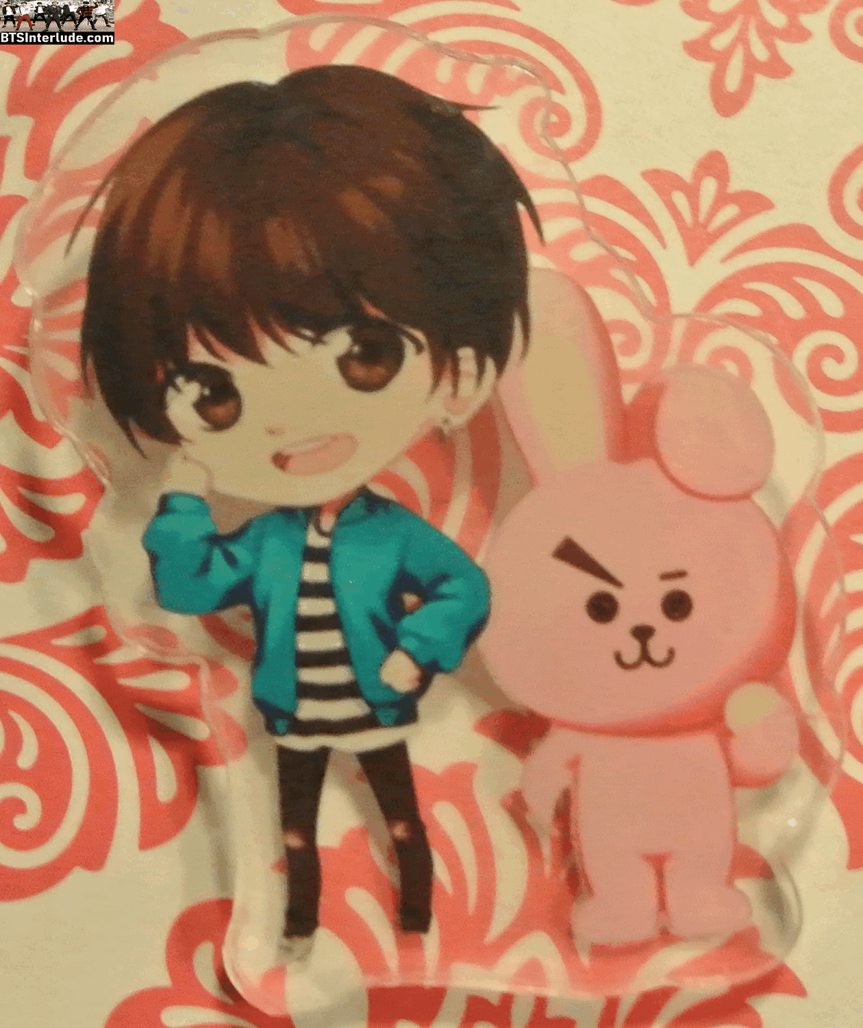 BTS PIN ACRYLIC JEON JUNGKOOK 전정국 BT21 COOKY CLEAR BADGE BUTTON