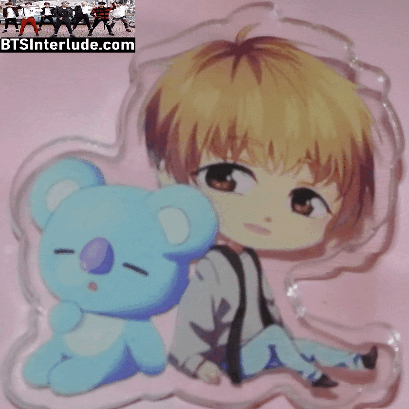 BTS PIN ACRYLIC RM KIM NAMJOON 김남준 BT21 KOYA CLEAR BADGE BUTTON