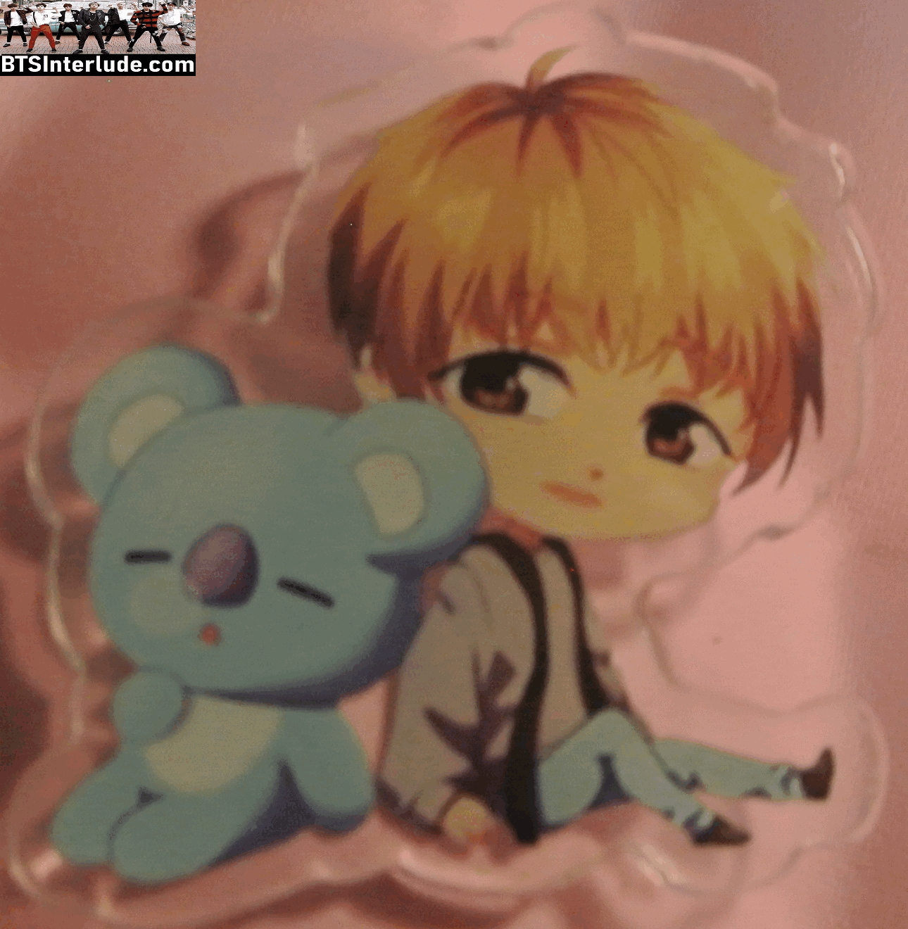 BTS PIN ACRYLIC RM KIM NAMJOON 김남준 BT21 KOYA CLEAR BADGE BUTTON