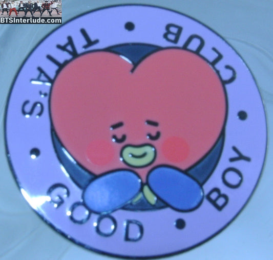 BTS PIN ENAMEL BT21 GUNMETAL TATA GOOD BOY CLUB V KIM TAEHYUNG KP KYEOPINS BADGE BUTTON