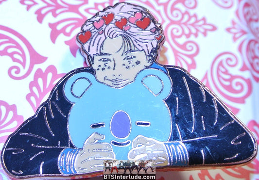 BTS PIN ENAMEL ROSE GOLD COPPER RM KIM NAMJOON 김남준 FLOWER TIARA BT21 KOYA HAPPIPOP PINS BADGE BUTTON
