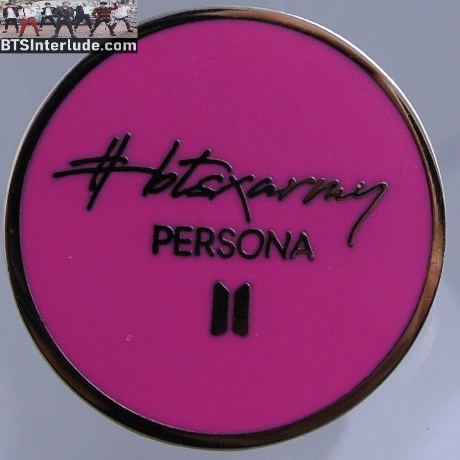 BTS PIN ENAMEL GOLD GROUP BTS X ARMY PERSONA PINK JUNGKOOK V JIMIN RM J-HOPE SUGA JIN BADGE BUTTON