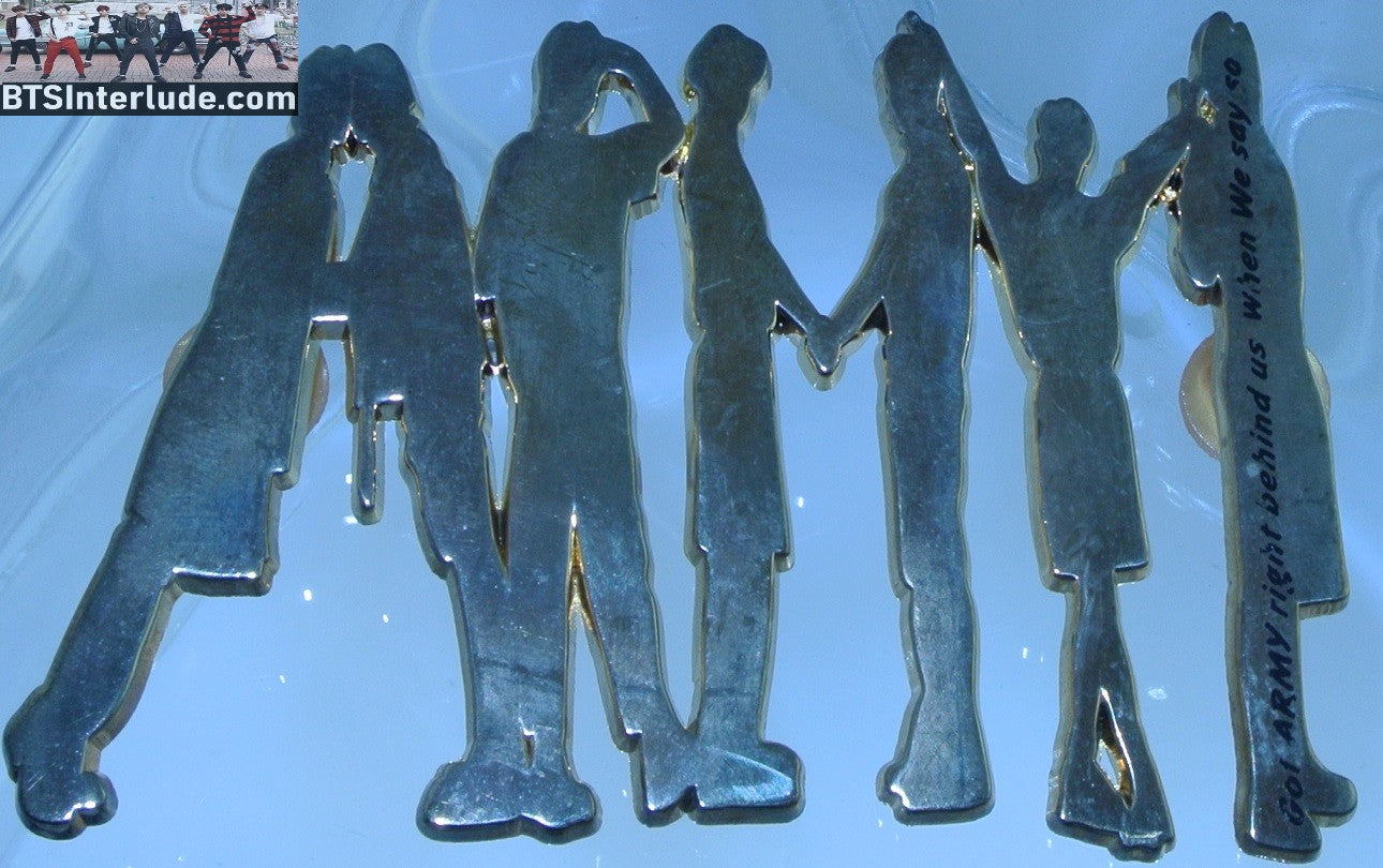 BTS PIN ENAMEL GOLD GROUP ARMY BUTTER OT7 PINS XL 방탄소년단 JUNGKOOK V JIMIN RM J-HOPE SUGA JIN BADGE BUTTON