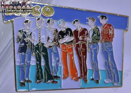 BTS PIN ENAMEL GOLD GROUP DYNAMITE MUSIC VIDEO DISCO 방탄소년단 JUNGKOOK V JIMIN RM J-HOPE SUGA JIN BADGE BUTTON