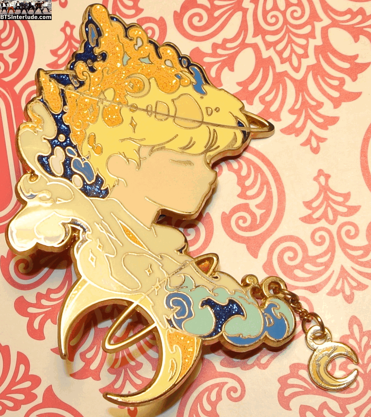 BTS PIN ENAMEL GOLD PARK JIMIN 박지민 CHIBI SERENDIPITY MOON DROP NICUBIII PINS BADGE BUTTON