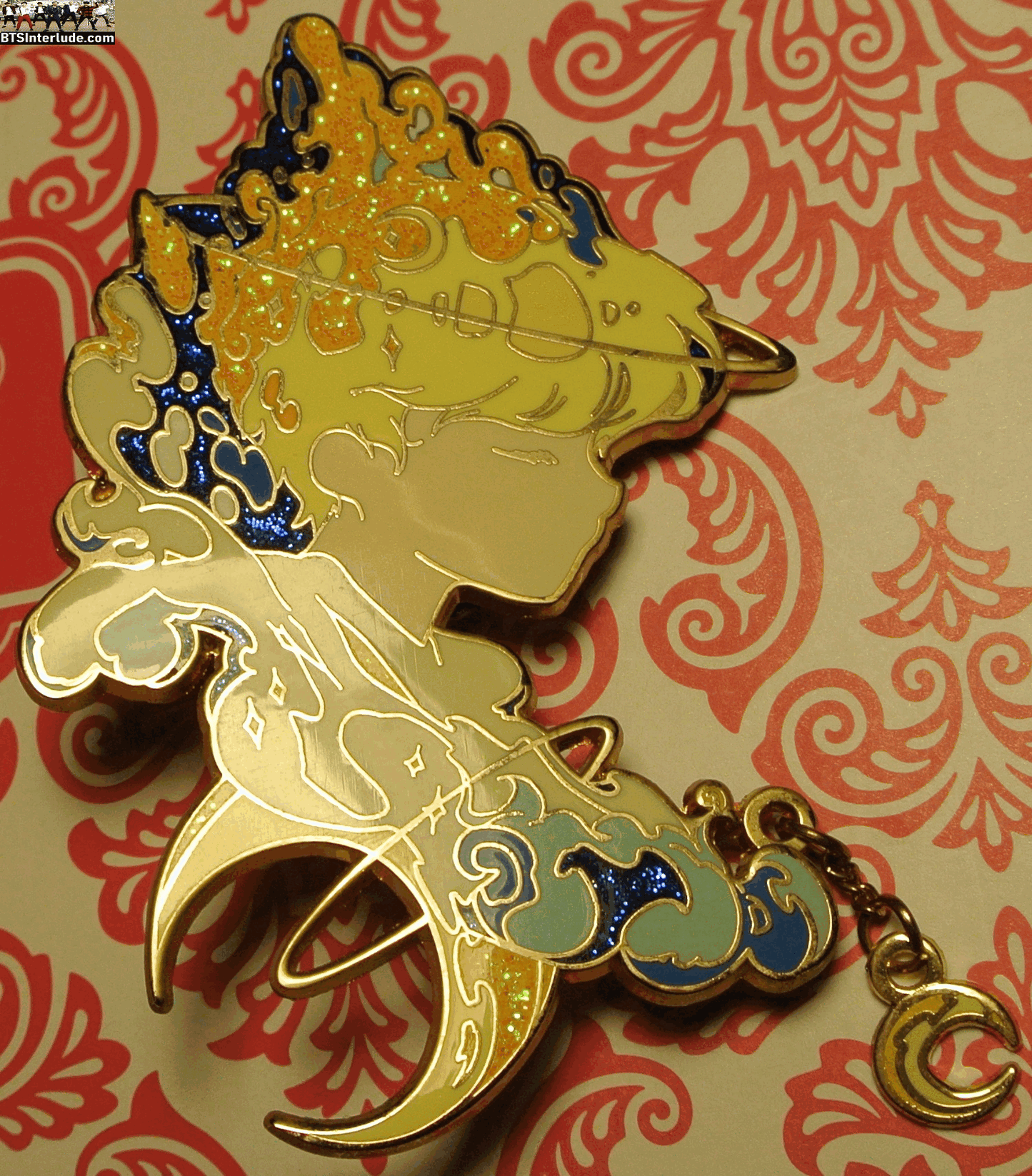 BTS PIN ENAMEL GOLD PARK JIMIN 박지민 CHIBI SERENDIPITY MOON DROP NICUBIII PINS BADGE BUTTON