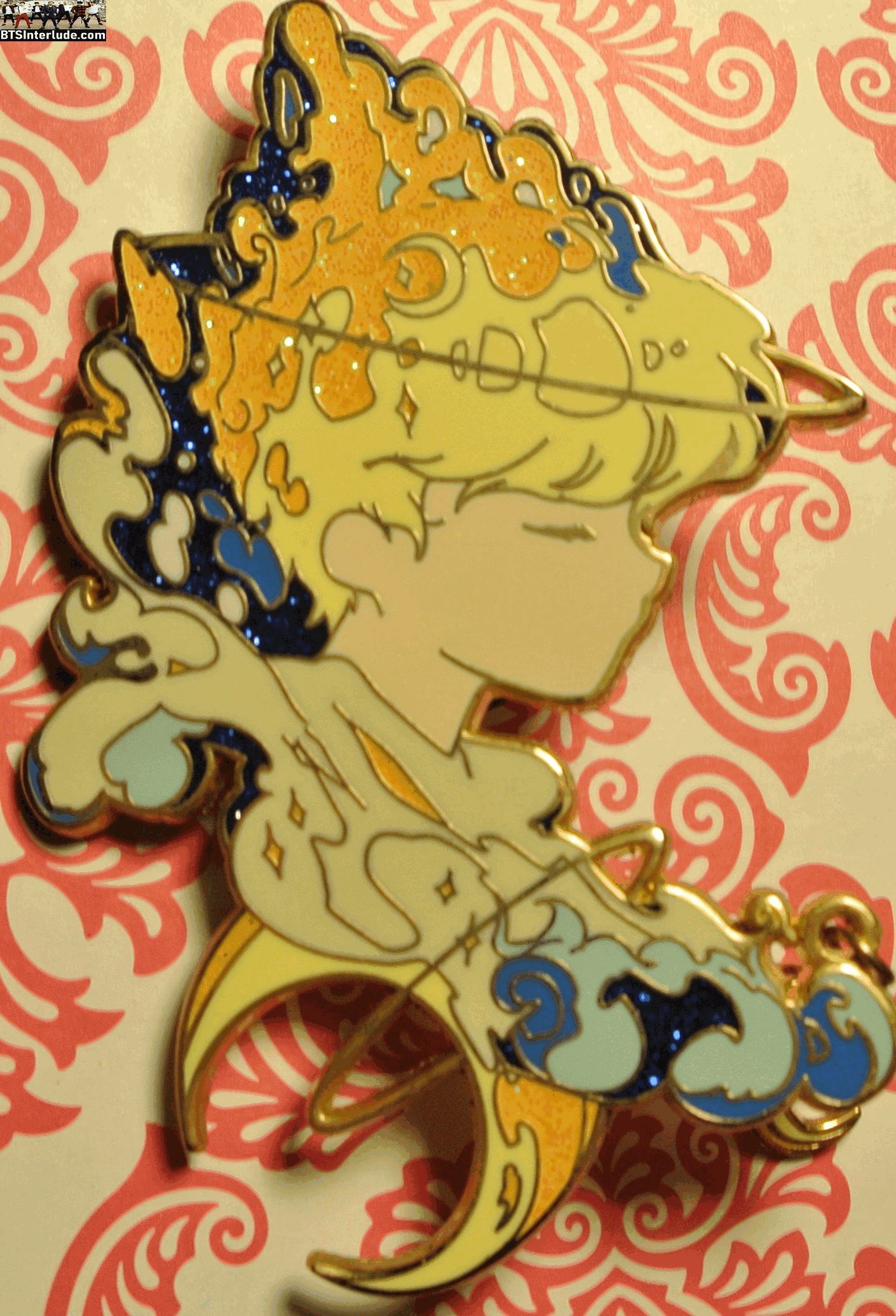 BTS PIN ENAMEL GOLD PARK JIMIN 박지민 CHIBI SERENDIPITY MOON DROP NICUBIII PINS BADGE BUTTON