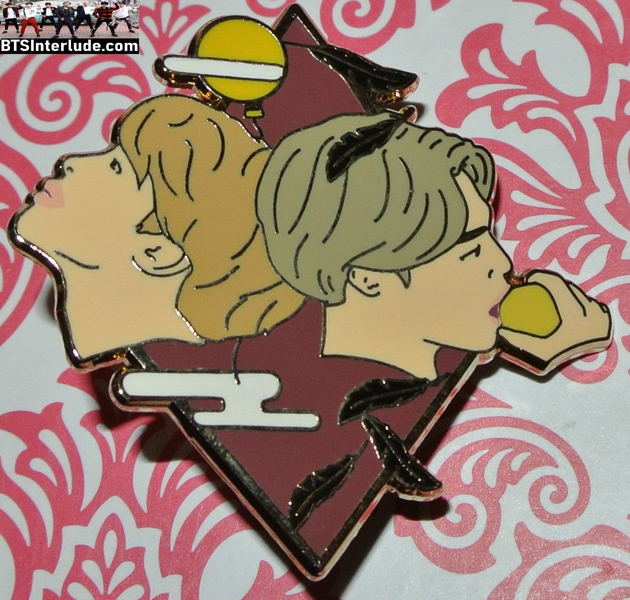 BTS PIN ENAMEL GOLD PARK JIMIIN 박지민 DUALITY BLOND SILVER DIAMOND TDR PINS BADGE BUTTON