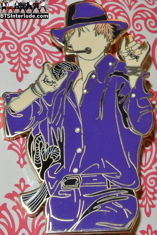 BTS PIN ENAMEL GOLD PARK JIMIIN 박지민 PURPLE SHIRT HAT FILTER OT7PINZ PINS BADGE BUTTON