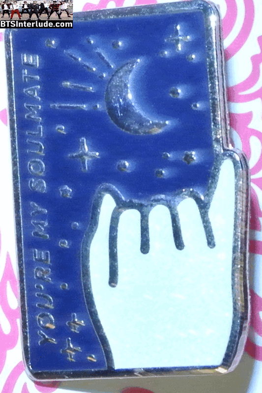 BTS PIN ENAMEL GOLD PARK JIMIIN 박지민 SOULMATE PINKY PROMIS SPACES BETWEEN PINS BADGE BUTTON