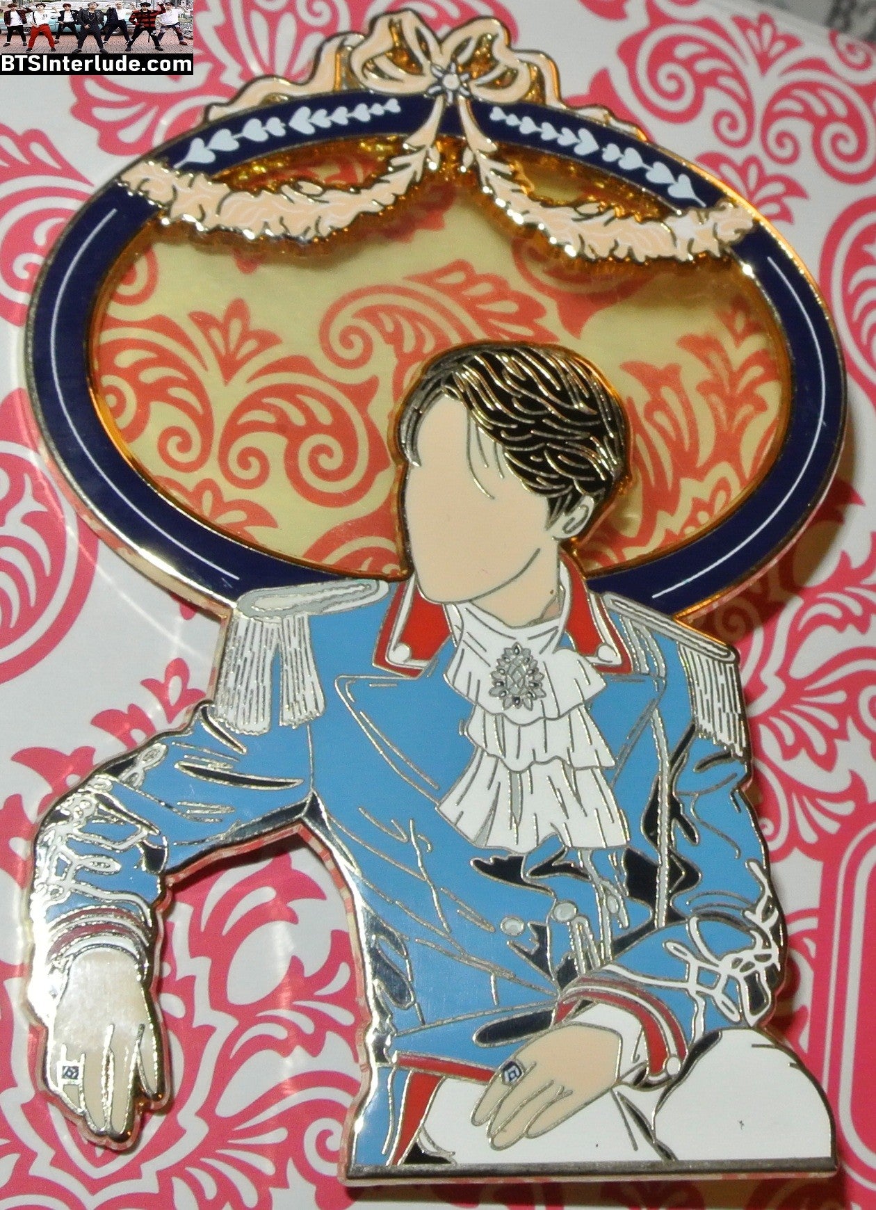 BTS PIN ENAMEL GOLD PARK JIMIIN 박지민 PRINCE BLUE SUIT ENAMEL WINDOW OT7PINZ PINS BADGE BUTTON