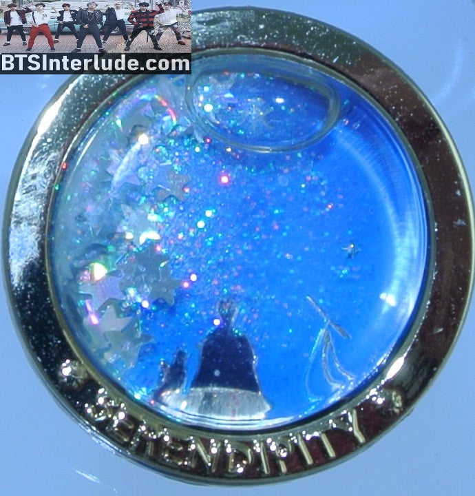 BTS PIN ENAMEL GOLD PARK JIMIIN 박지민 SERENDIPITY THEME REAL WORKING SNOWGLOBE ZOMG BUNNIE PINS BADGE BUTTON