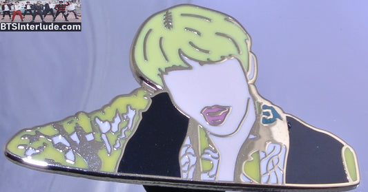 BTS PIN ENAMEL GOLD JIN KIM SEOKJIN 김석진 IDOL MUSIC VIDEO BADGE BUTTON