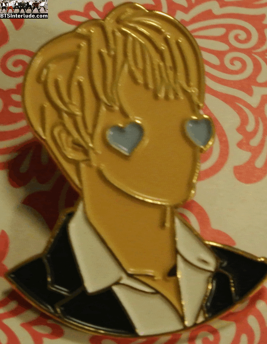 BTS PIN ENAMEL GOLD JIN KIM SEOKJIN 김석진 LOVE YOURSELF ANSWER MI PINS BUTTON BADGE