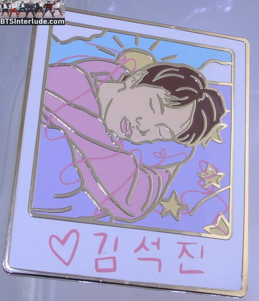 BTS PIN ENAMEL GOLD JIN KIM SEOKJIN 김석진 SLEEP POLAROID LIGHTERS FLAME PINS BADGE BUTTON