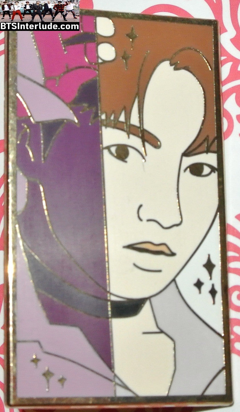 BTS PIN ENAMEL GOLD JEON JUNGKOOK 전정국 GLASS LOVE YOURSELF ERA STARSTRUCK PINS BADGE BUTTON