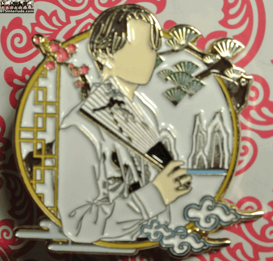 BTS PIN ENAMEL GOLD JEON JUNGKOOK 전정국 WHITE FAN APHELION PINS BADGE BUTTON