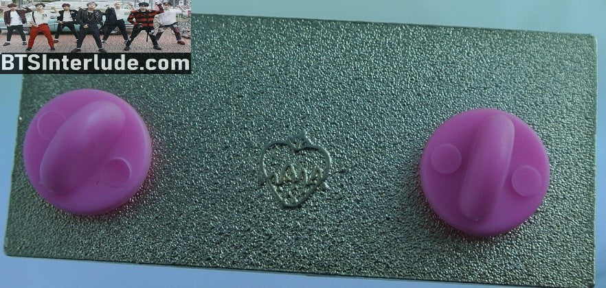 BTS PIN ENAMEL GOLD GROUP LOVE YOURSELF SEOUL TICKET PURPLE JUNGKOOK V JIMIN RM J-HOPE SUGA JIN BADGE BUTTON