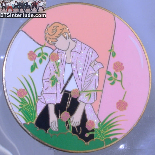 BTS PIN ENAMEL GOLD RM KIM NAMJOON 김남준 ROUND LOVE YOURSELF ANSWER BUBBLE MAKNAE PINS BADGE BUTTON