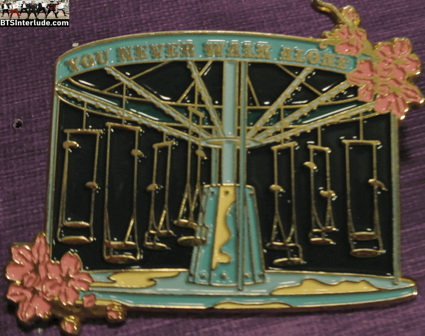 BTS PIN ENAMEL GOLD GROUP SPRING DAY MERRY GO ROUND 방탄소년단 JUNGKOOK V JIMIN RM J-HOPE SUGA JIN BADGE BUTTON