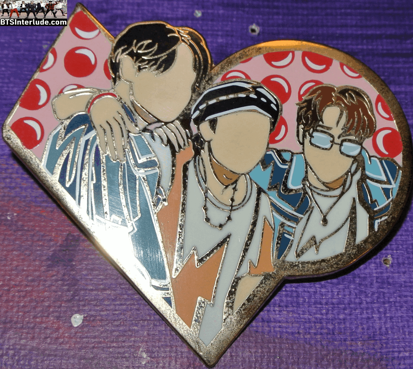 BTS PIN ENAMEL GOLD SUB-UNIT DYNAMITE JEON JUNGKOOK KIM TAEHYUNG V PARK JIMIN MONAS LAB PINS BADGE BUTTON