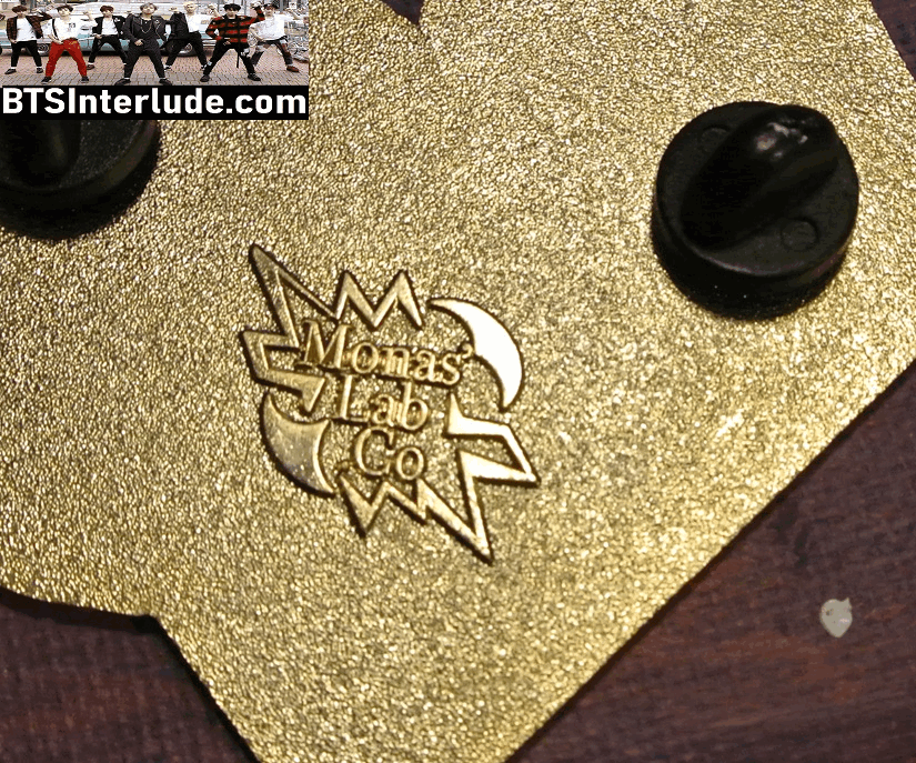 BTS PIN ENAMEL GOLD SUB-UNIT DYNAMITE JEON JUNGKOOK KIM TAEHYUNG V PARK JIMIN MONAS LAB PINS BADGE BUTTON