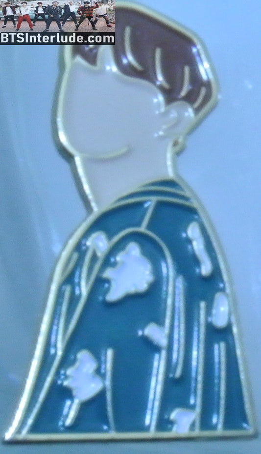 BTS PIN ENAMEL GOLD SUGA MIN YOONGI 민윤기 DYNAMITE BASKETBALL COURT OUTFIT BADGE BUTTON