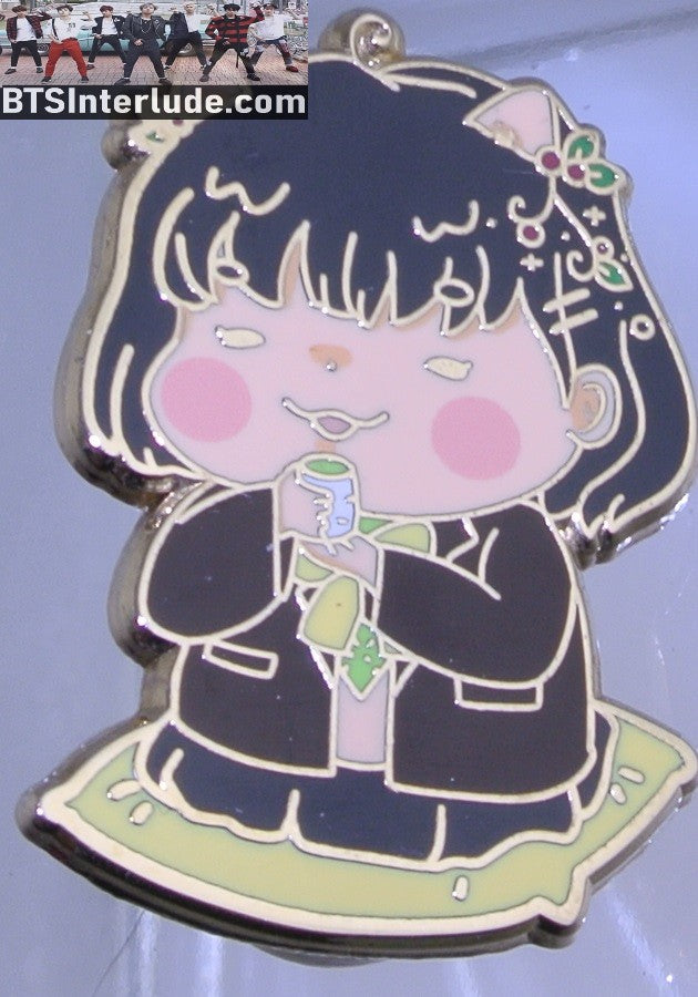 BTS PIN ENAMEL GOLD SUGA MIN YOONGI 민윤기 FEMALE VARIANT RUN BTS TEATAEKL PINS BADGE BUTTON