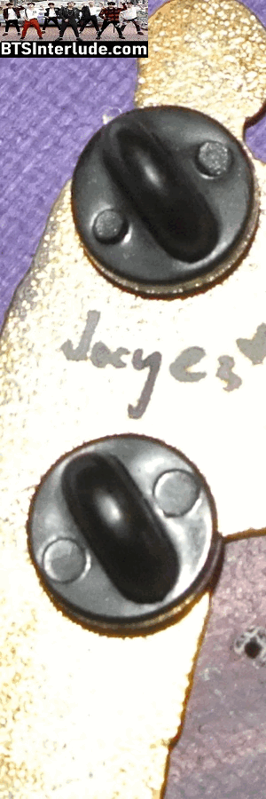 BTS PIN ENAMEL GOLD V KIM TAEHYUNG 김태형 ROSE BOWL MAY 2019 BLACK SUIT JOYCE'S PINS BADGE BUTTON