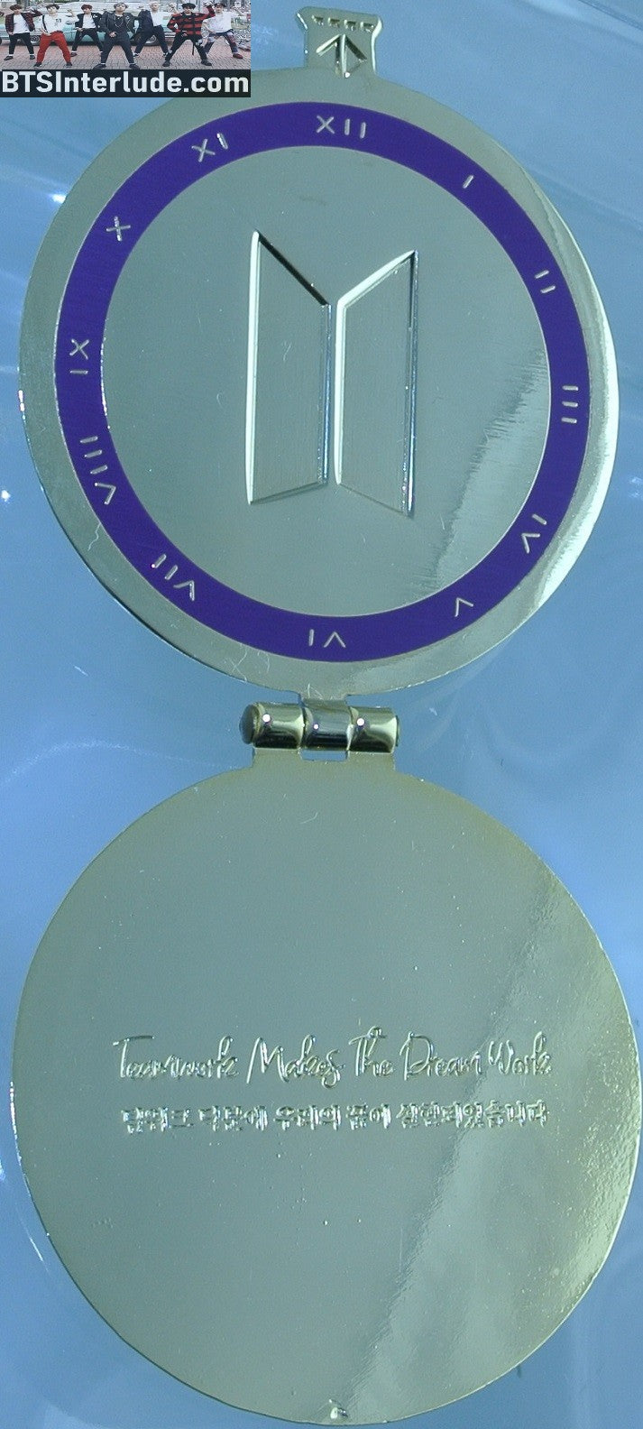 BTS PIN ENAMEL GOLD V KIM TAEHYUNG 김태형 SINGULARITY MASK POCKETWATCH OPENS ROSE BADGE BUTTON