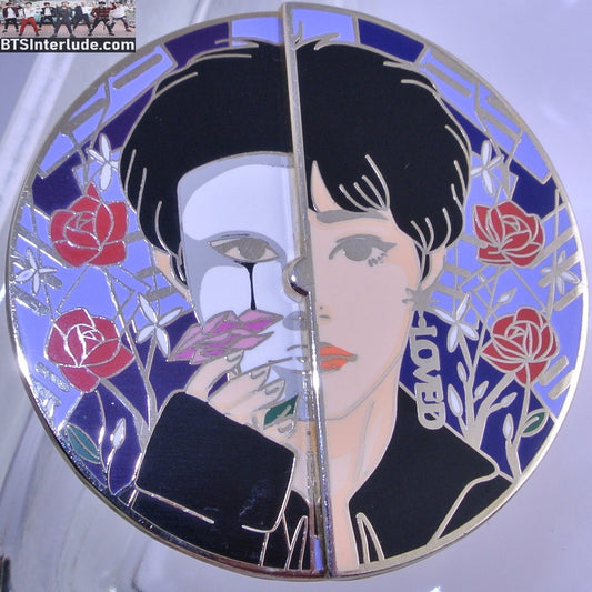 BTS PIN ENAMEL GOLD V KIM TAEHYUNG 김태형 SPINNER SINGULARITY MASK ROSE EMCEE PINS BADGE BUTTON