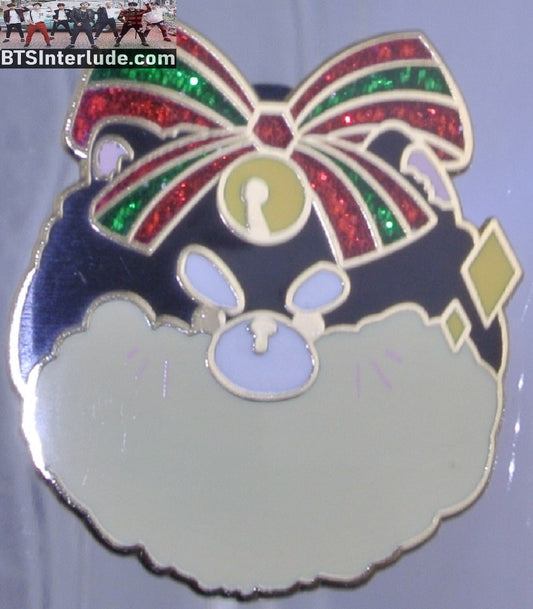 BTS PIN ENAMEL GOLD V KIM TAEHYUNG 김태형 YEONTAN CHRISTMAS BOWS NICUBIII PINS BADGE BUTTON